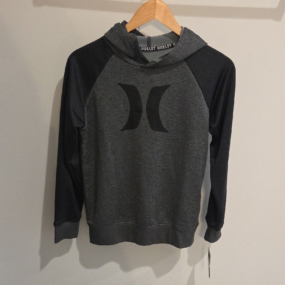 Hurley Two-Tone Gray and Black Hoodie